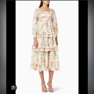 Needle & Thread Iris Floral Maxi Dress UK6